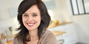 Woman smiling